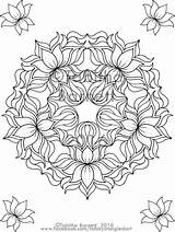 Nature Coloring Mandalas Inspired Pack Mandala sketch template