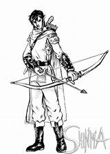 Archer Ranger sketch template