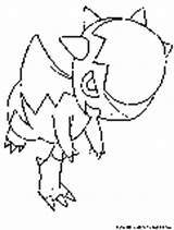 Coloring Cranidos Pokemon Pages Rock Printable Fun sketch template