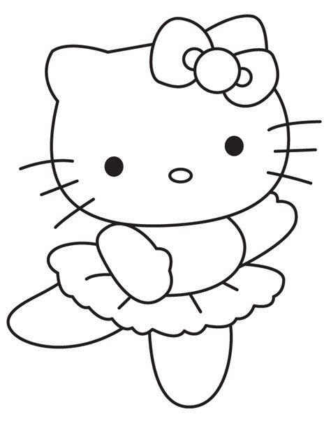 kitty ballerina coloring pages coloring home