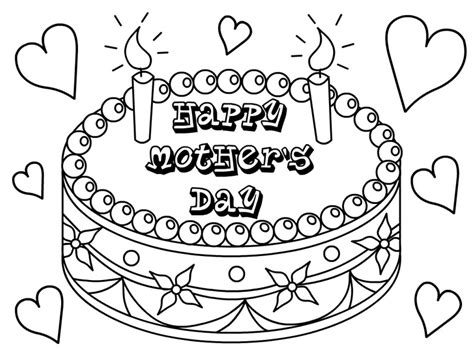 mothers day coloring page gift coloring page book  kids