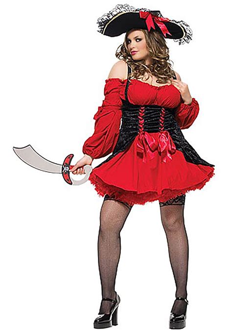 plus size sexy vixen pirate costume