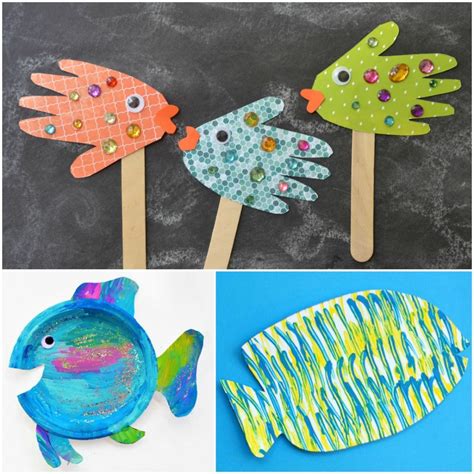adorable fish crafts  kids fantastic fun learning