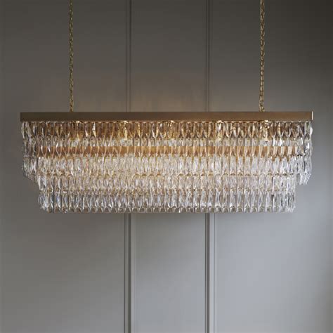 clear crystal rectangular chandelier tigermoth lighting