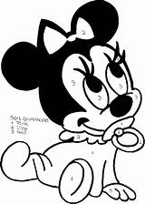 Minnie Mouse Coloring Pages Baby Drawing Mini Printable Colouring Christmas Print Color Kids Printables Mickey Drawings Az Cartoon Coloringhome Mice sketch template