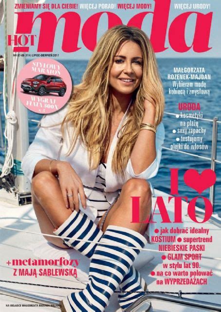 Malgorzata Rozenek Hot Moda And Shopping Magazine August 2017 Cover