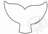 Whale Tail Template Coloring sketch template