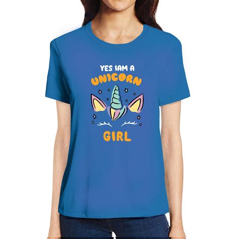 Buy Tvp Fashions Graphic Printed Women Tshirt Unicorn Girl Cotton