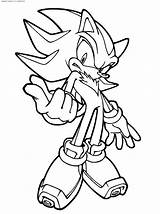 Coloring Shadow Hedgehog Sonic Pages Printable Deviantart sketch template