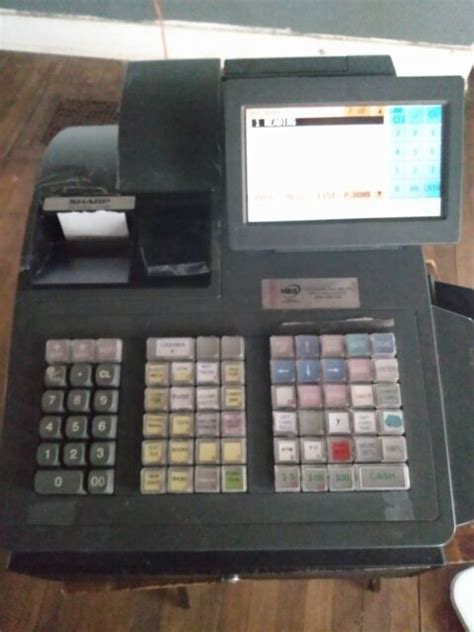 sharp electronic cash register xe  parts display filter gsxe