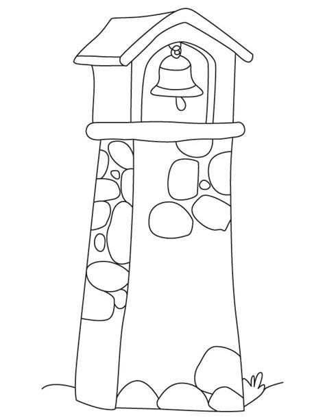 church bell coloring pages
