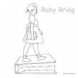 Ruby Bridges Coloring Lesson Activities Kids sketch template
