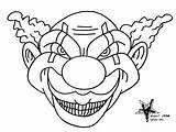 Coloring Clown Scary Pages Evil Clowns Drawing Getdrawings Color sketch template
