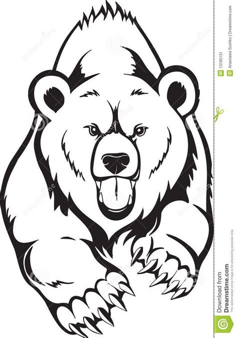 grizzly bear head outline grizzly bear head school art bear pinterest