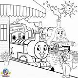 Mewarnai Colouring Coloriages Topham Hatt Sir Cameo Visiter Percy Enfants sketch template