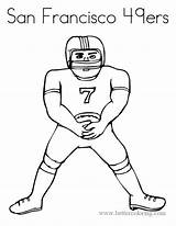 Coloring Pages 49ers San Francisco Printable Print sketch template