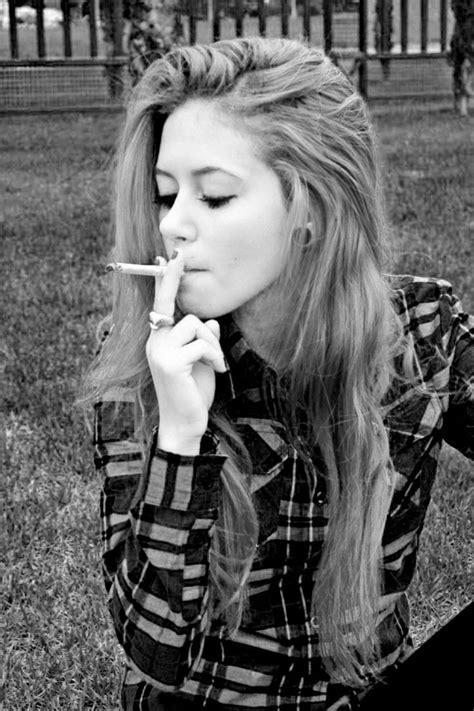 Blonde Cigarette Girl Hair Smoking Smoke Pinterest