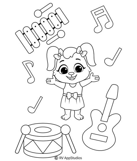 instruments coloring pages  kids  printables coloring