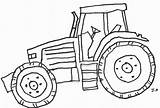 Tractor Drawing Simple Coloring Pages Deere John Easy Getdrawings sketch template