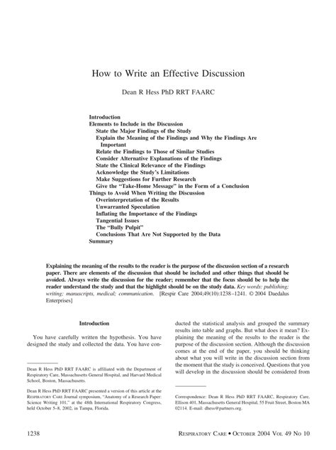 discussion  research paper  qualitative research