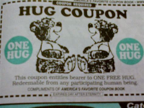 hug coupon   hugs married life coupons drugs aww clever