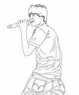 Coloring Justin Bieber Pages Celebrity Printable Books Popular Library Coloringhome Clip Line sketch template