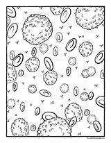 Blood Cells Coloring Loving sketch template