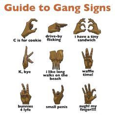 ttexed gang signal gang signs gang symbols
