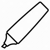 Highlighter Pen Icon Marker Highlight Ink Editor Open sketch template