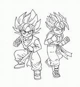 Coloring Pages Trunks Gohan Super Future Goten Dbz Dragon Ball Gotens Color Dragonball Getcolorings Saiyan Lineart Popular Wait Template Coloringhome sketch template