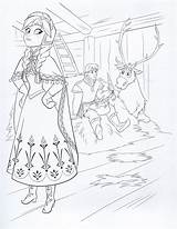 Reine Neiges Colorir Kristoff Esperando Sven Prinses Princesa Coloringdisney Neige Tudodesenhos Fiesta Boceto Colorier Héros sketch template