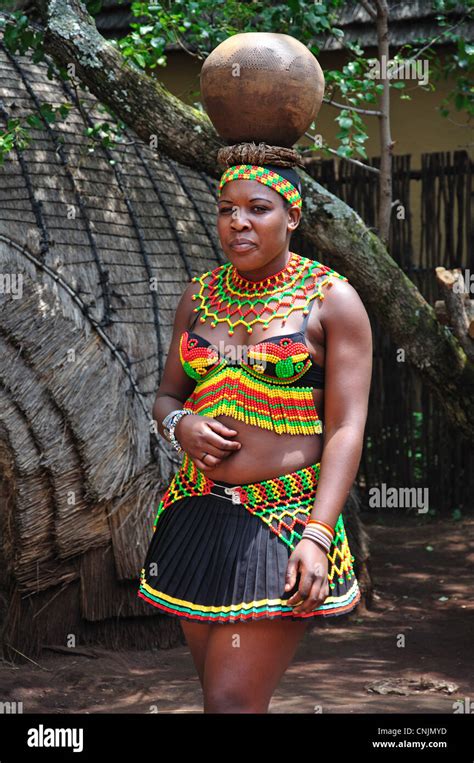 Young Zulu Female In Lesedi African Cultural Village Broederstroom