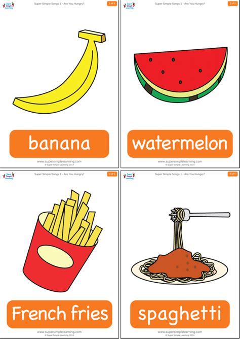 Are You Hungry Flashcards Super Simple