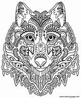 Wolf Head Coloring Pages Getcolorings Face sketch template