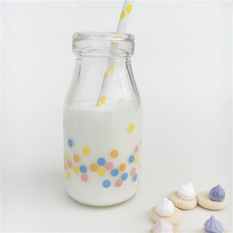 printed mini milk bottles   sweet party shop notonthehighstreetcom