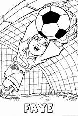 Voetbal Faye Keeper Kleurplaten Naam sketch template