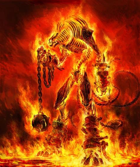 firelord  vidagr  deviantart dark fantasy art mythical creatures
