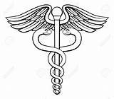 Caduceus Drawing Symbol Logo Drawings Symbols Easy Graphicriver Getdrawings sketch template