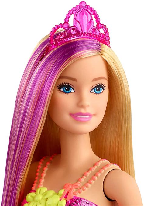 barbie dreamtopia princess doll blonde  purple hairstreak