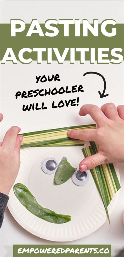 simple pasting activities  preschoolers empowered parents