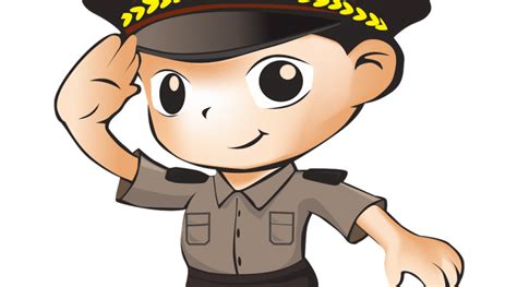 kartun profesi png 25 inspirasi keren background foto animasi polisi