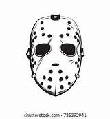 Hockey Jason Masks Outlines sketch template
