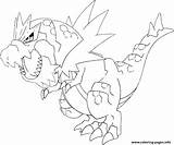 Pokemon Coloring Pages Ex Tyrantrum Printable Mega Print Color Drawing Drawings Pokémon Gigantamax sketch template
