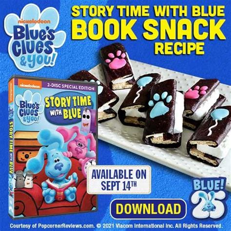 blues clues   story time  blue recipe giveaway