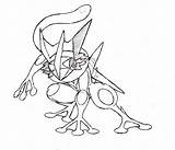 Greninja Pokemon Coloring Pages Ash Getcolorings Color Print sketch template