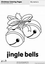 Jingle Bells Coloring Bell Pages Simple Super Sheet Little Drawing Songs Christmas Jingles Choose Board sketch template