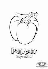 Pepper Coloring Getcolorings Color Pages sketch template