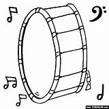 Drum Bass Coloring Drawing Pages Clipart Getdrawings Line Clip sketch template