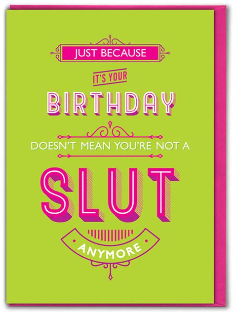 Funny Birthday Card Embossed Birthday O Clock By Brainbox Candy
