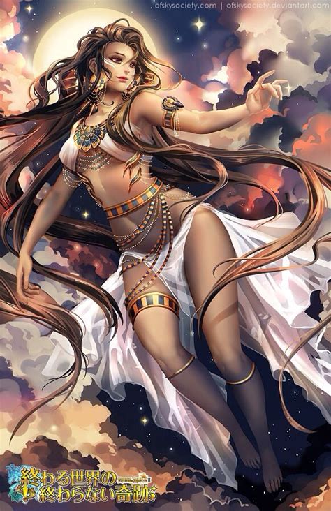diosa egipcia egyptian goddess anime egyptian fantasy girl
